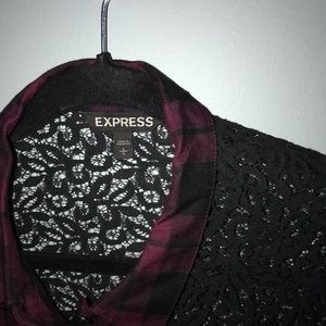 Express Tops - EXPRESS plaid top Express Tops - EXPRESS plaid top